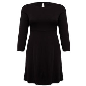 Torrid NWT Black Challis Shift Stretch Casual MiniDress, size 1X